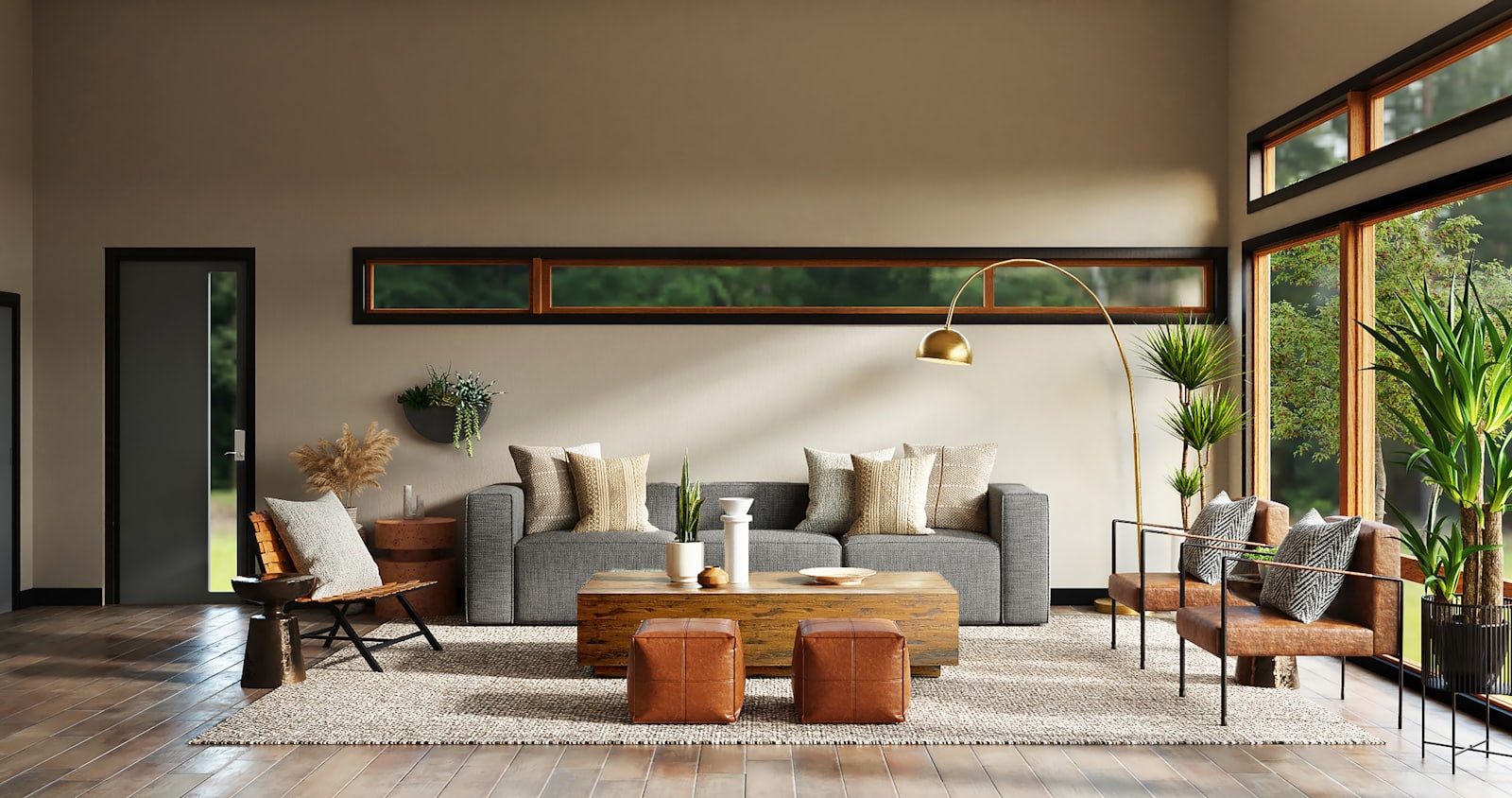 Akcanlar iç mimarlık ile tasarlanmış modern yaşam alanı